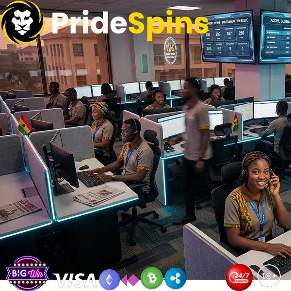Customer Support Casino PrideSpins Online Ghana