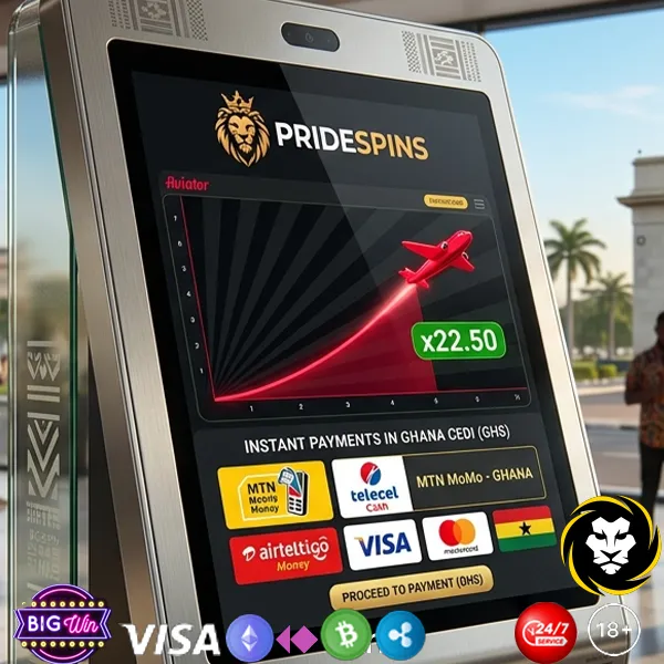 PrideSpins Ghana Deposits & Withdrawals – Full Guide